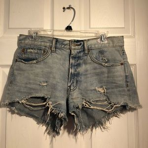 UO denim shorts